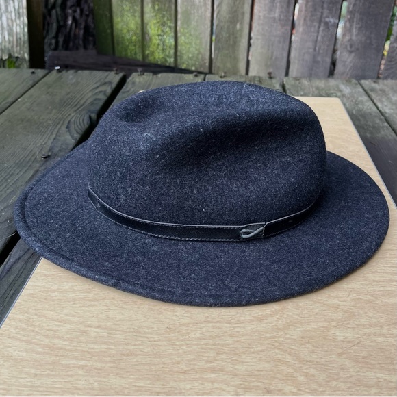 Pendleton 100% Wool Fedora Brimmed Hat In Charcoal Gray - Picture 5 of 16